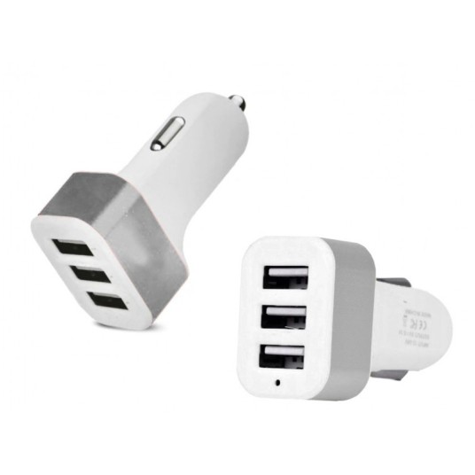 GSM-Ładowarka sam. 5V 3.1A DC 12-24V- 3 x USB -zdjęcie numer 1