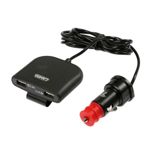 GSM-Ładowarka sam.FAST-wtyk DIN -4xUSB 7,8A 12/24V -zdjęcie numer 1