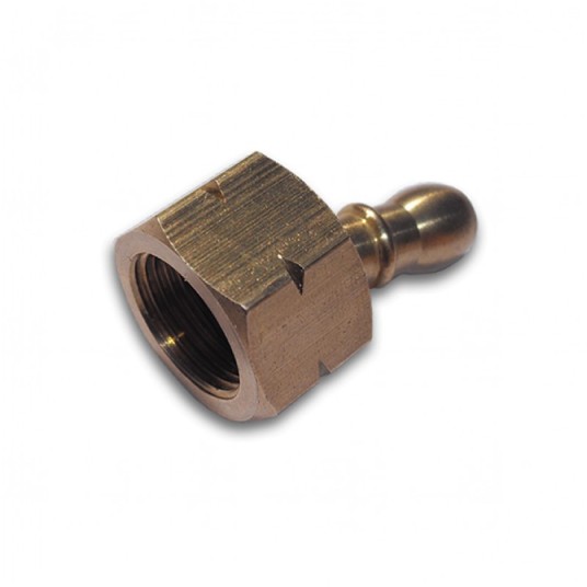 Końcówka węża gaz.3/8" mosiądz -zdjęcie numer 1