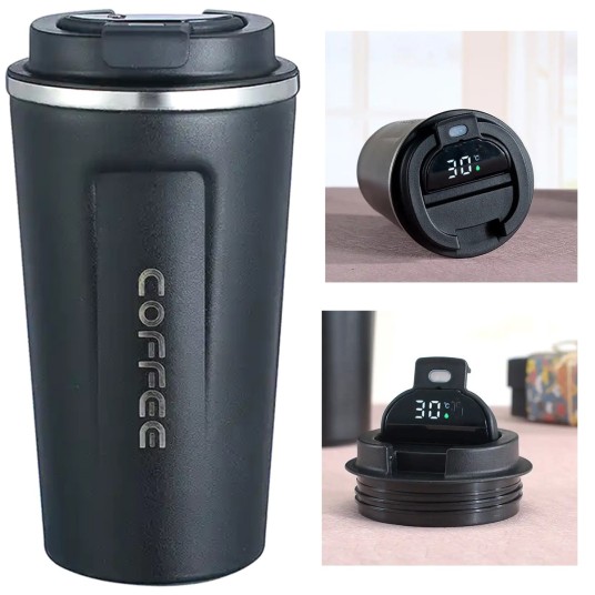 Kubek termiczny 500ml z termometrem LCD -zdjęcie numer 1