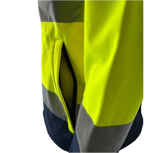 Kurtka odblask.SOFTSHELL SNOW THUNDER -żółta- 2XL -zdjęcie numer 4