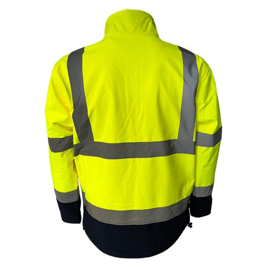 Kurtka odblask.SOFTSHELL SNOW THUNDER -żółta- 2XL -zdjęcie numer 6