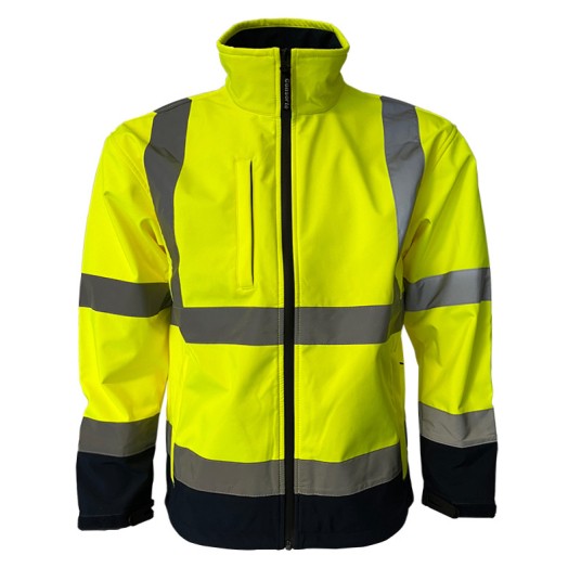 Kurtka odblask.SOFTSHELL SNOW THUNDER -żółta- 3XL -zdjęcie numer 1
