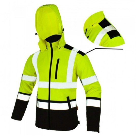 Kurtka odblask.SOFTSHELL SOFTREF -żółta rozm. L -zdjęcie numer 1