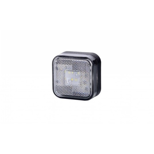 Lampa LED 12/24V-H24 kwadrat biała -zdjęcie numer 1