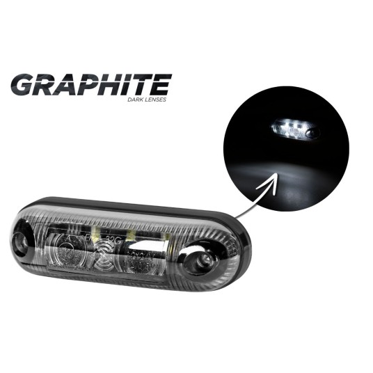 Lampa LED 12/24V-H32 kontur biała GRAPHITE -zdjęcie numer 1