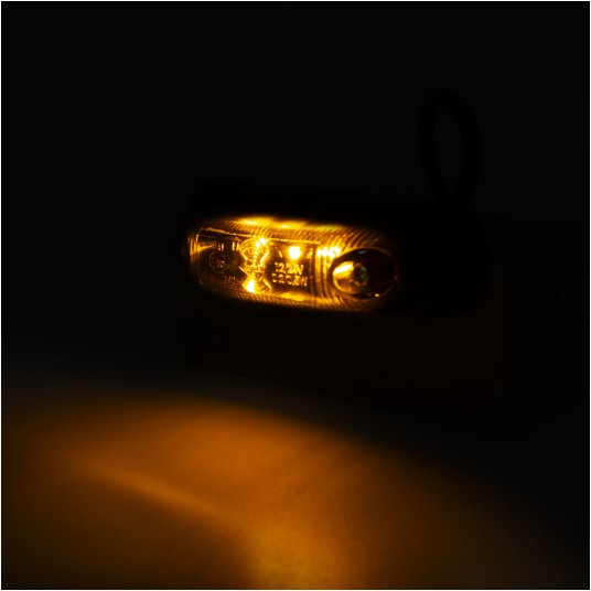 Lampa LED 12/24V-H32 kontur żółta w gumie GRAPHITE -zdjęcie numer 2