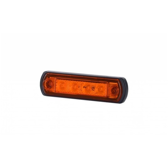 Lampa LED 12/24V-H65 na gumie żółta -zdjęcie numer 1