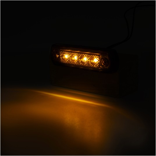 Lampa LED 12/24V-H65 na gumie żółta GRAPHITE -zdjęcie numer 2