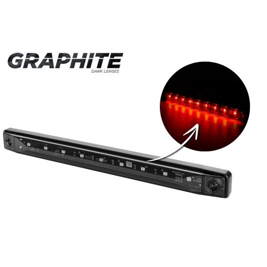 Lampa LED 12/24V-H71 czerwona GRAPHITE -zdjęcie numer 1