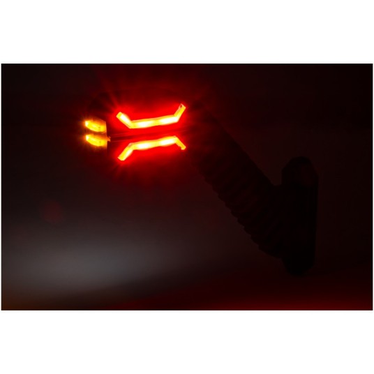 Lampa LED 12/24V-H77 skos.długa DRAGON prawa -zdjęcie numer 2