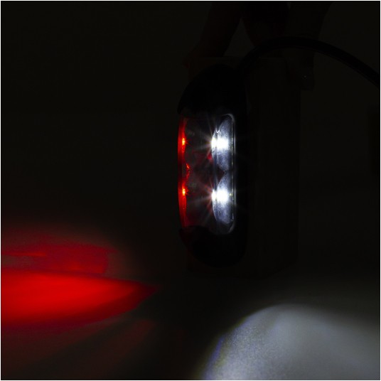 Lampa LED 12/24V-H83 stała biało/czerw.GRAPHITE -zdjęcie numer 2
