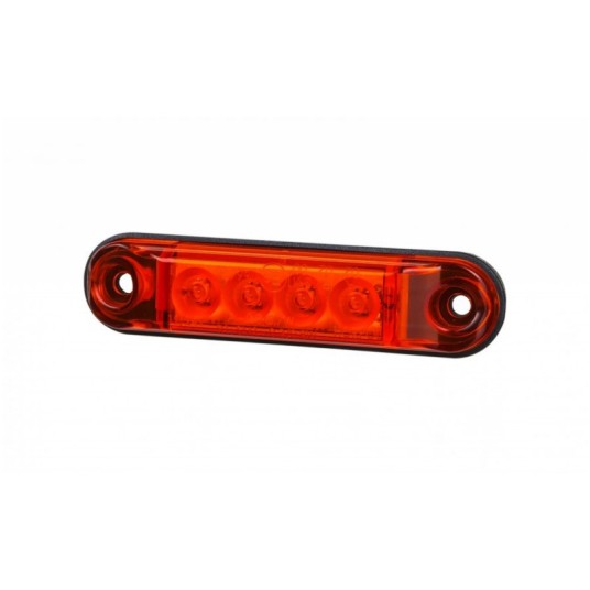 Lampa LED 12/24V-H88 SLIM czerwona -zdjęcie numer 1