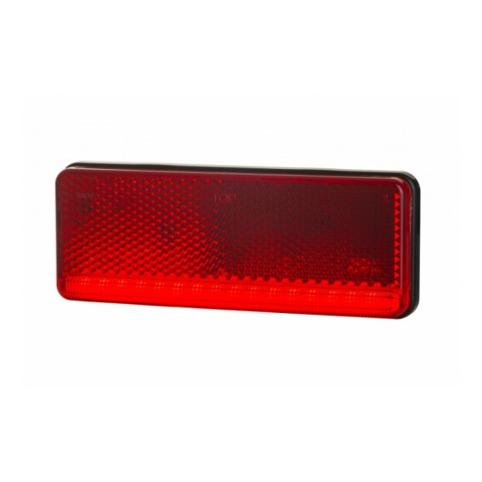 Lampa LED 12/24V-H92 SLIM czerwona wpuszczana -zdjęcie numer 1