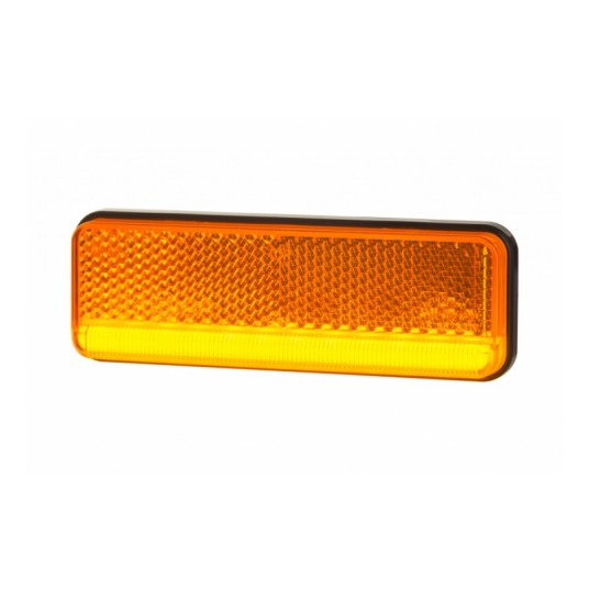 Lampa LED 12/24V-H92 SLIM żółta wpuszcz.+kierunk. -zdjęcie numer 1