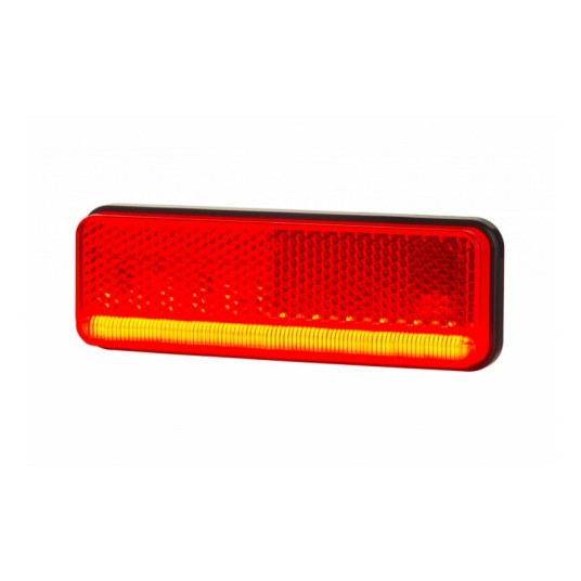 Lampa LED 12/24V-H93 SLIM czerwona wpuszczana -zdjęcie numer 1