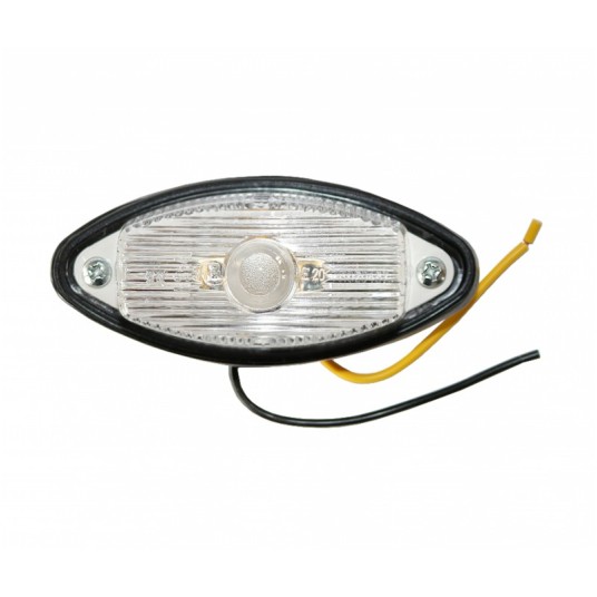 Lampa obrysowa owalna stała biała na gumie -zdjęcie numer 1
