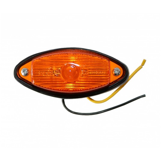 Lampa obrysowa owalna stała żółta na gumie -zdjęcie numer 1