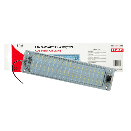 Lampa ośw.wnętrza 12/85V LED -prostok.- wyłącznik -zdjęcie numer 1