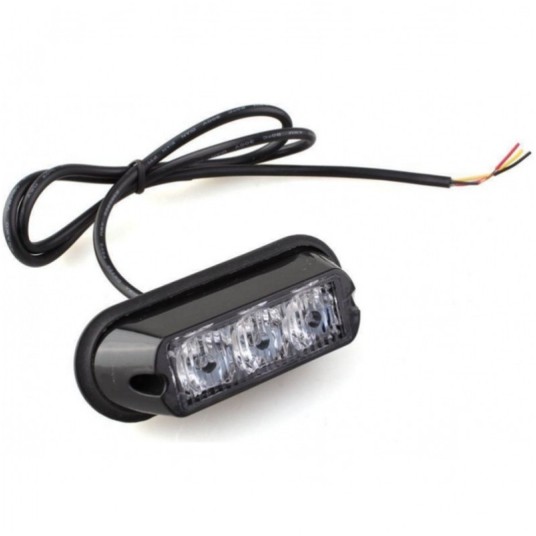 Lampa STROBO 3 X LED pomarańczowa R65R10 -zdjęcie numer 1