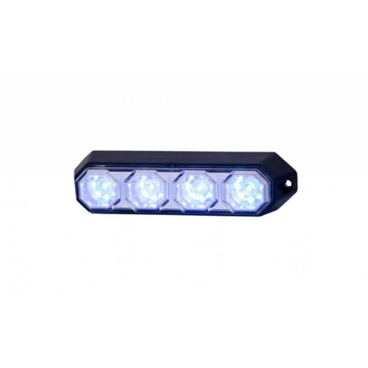 Lampa STROBO 4 X LED H78 niebieska -zdjęcie numer 1