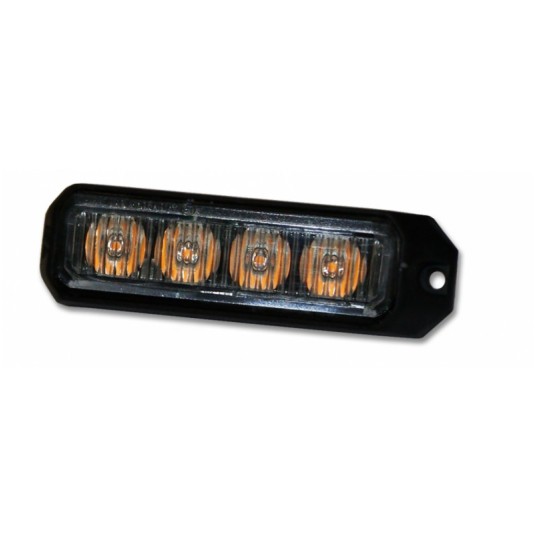 Lampa STROBO 4 X LED pomarańczowa R65R10 -zdjęcie numer 1