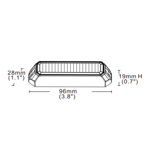 Lampa STROBO 4 X LED pomarańczowa R65R10 -zdjęcie numer 2