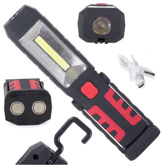 Lampa warsztatowa 3w1 led COB akuM.2 ładowarki -zdjęcie numer 2