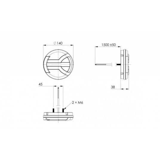 Lampa zespol.LED 12/24V - H94A NAVIA -zdjęcie numer 2