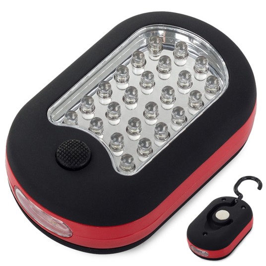 Latarka COB+3 LED magnes+haczyk -zdjęcie numer 1