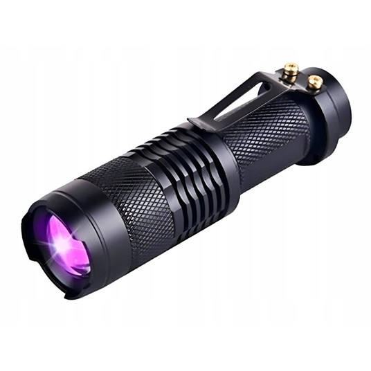 Latarka taktyczna alum.COB+ZOOM UV -zdjęcie numer 1