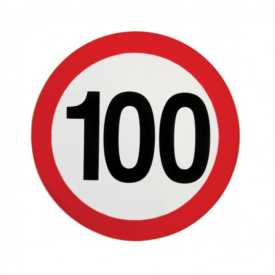 Nalepka limit prędk.100km fi 150mm -zdjęcie numer 1