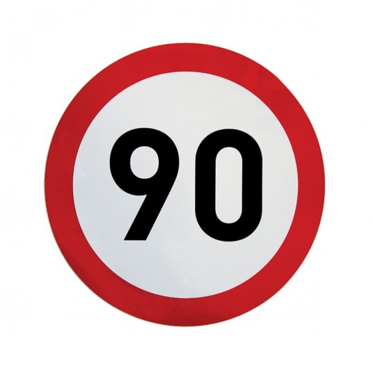 Nalepka limit prędk. 90km fi 150mm -zdjęcie numer 1