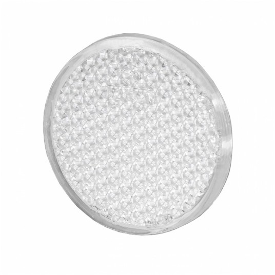 Odblask okrągły fi75 śrubka-biały -10szt -zdjęcie numer 1