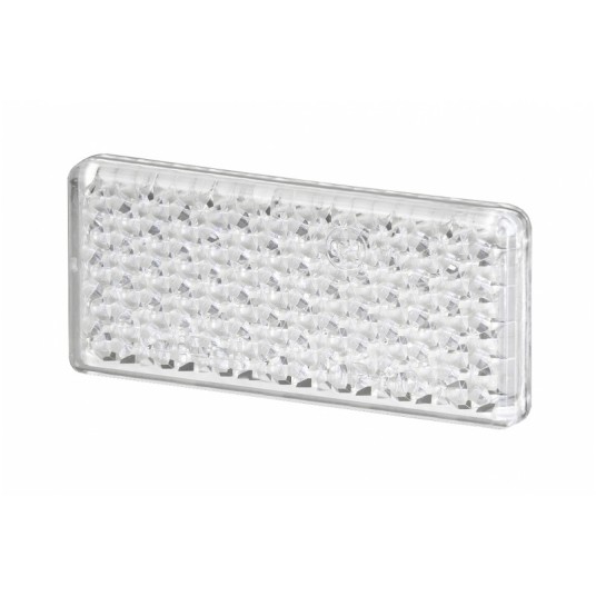 Odblask prostok.duży 96X46mm taśma biały -10szt -zdjęcie numer 1
