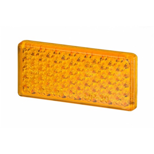 Odblask prostok.duży 96X46mm taśma żółty -10szt -zdjęcie numer 1