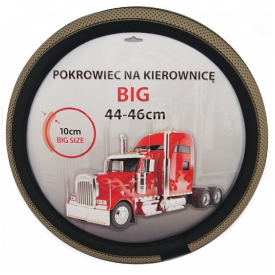 Pokrowiec kier.44-46- BIG czarny/beżowy (M) -zdjęcie numer 1