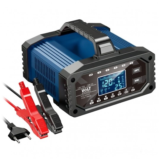 Prostownik SMART 12V 15A / 24V 5A NAVY BLUE -zdjęcie numer 1