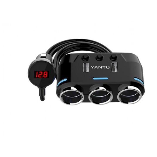 Rozgałęziacz 12/24V- 3 gniazda+2 USB z wyłącznik. -zdjęcie numer 3
