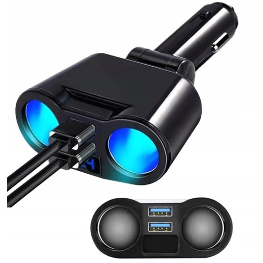 Rozgałęziacz 2 gniazda+ 2 x USB -zdjęcie numer 5