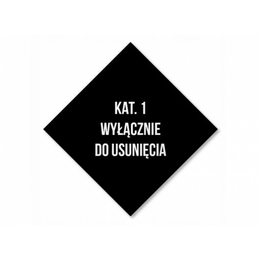 Tablica "ADR" 30x30cm nalepka - 1 mat.do usunięcia -zdjęcie numer 1