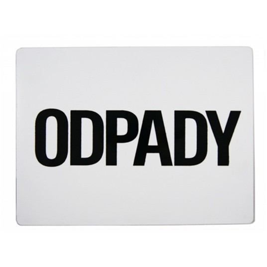 Tablica "ODPADY" 30x12cm-magnes -zdjęcie numer 1