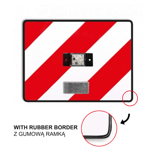 Tablica p/gab.z ośw.LED białym 30x40cm L-ramka -zdjęcie numer 1