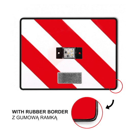 Tablica p/gab.z ośw.LED białym 30x40cm P-ramka -zdjęcie numer 1