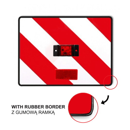 Tablica p/gab.z ośw.LED czerw.40X40cm P-ramka -zdjęcie numer 1