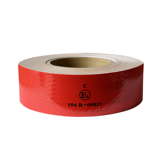 Taśma odbl.ostrzeg.CZERWONA -szer.5cm -rolka 45m -zdjęcie numer 1