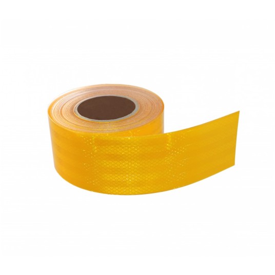 Taśma odbl.ostrzeg. ŻÓŁTA spec.szer.8cm -rolka 45m -zdjęcie numer 1