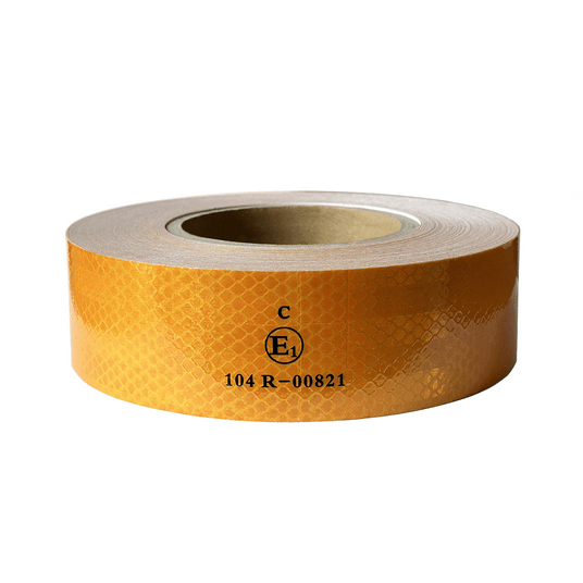 Taśma odbl.ostrzeg.ŻÓŁTA -szer.5cm -rolka 50m -zdjęcie numer 1