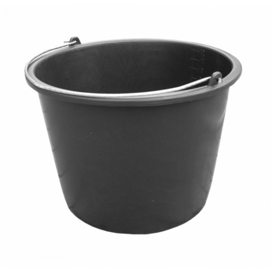 Wiadro plast.16L czarne -zdjęcie numer 1