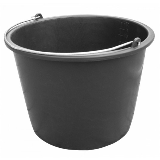 Wiadro plast.20L czarne -zdjęcie numer 1
